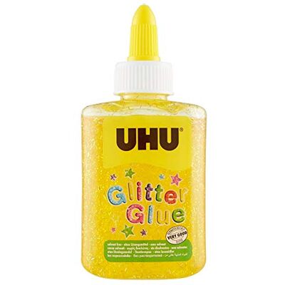 UHU Glitter Kleberflasche, 88,5 ml gelb UHU Glitter Kleberflasche, 88,5 ml gelb