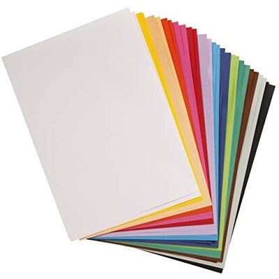 Clairefontaine 975598C Packung mit 28 Bastelkartons Maya, 185g, DIN A2, 42 x 59,4 cm, 1 Pack, 14 kräftige Farben sortiert Clairefontaine 975598C Packung mit 28 Bastelkartons Maya, 185g, DIN A2, 42 x 59,4 cm, 1 Pack, 14 kräftige Farben sortiert