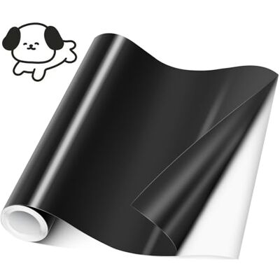 Romon Vinylfolie Plotter Schwarz, 30.5cm x 244cm Plotterfolie selbstklebend Vinyl, Transferfolie Plotterfolie Vinyl, Folie Plotter Klebefolie, Silhouette Cameo, meisten Schneidemaschine Romon Vinylfolie Plotter Schwarz, 30.5cm x 244cm Plotterfolie selbstklebend Vinyl, Transferfolie Plotterfolie Vinyl, Folie Plotter Klebefolie, Silhouette Cameo, meisten Schneidemaschine
