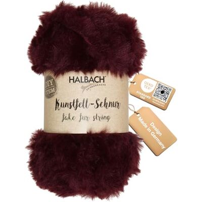 Halbach flauschige Strickwolle, 50g Knäuel, 1 cm breit, weinrot Waschbares Kunstfellgarn mit Öko-Tex 100 zertifizierung, flauschige Wolle zum Dekorieren, Stricken und Häkeln Halbach flauschige Strickwolle, 50g Knäuel, 1 cm breit, weinrot Waschbares Kunstfellgarn mit Öko-Tex 100 zertifizierung, flauschige Wolle zum Dekorieren, Stricken und Häkeln