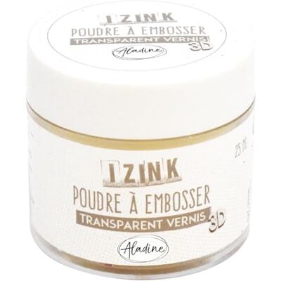 Aladine Izink Transparent Lack Prägepulver Prägung mit Glitzer 3D Volumeneffekt für Scrapbooking und Kreative Cartery Schrott im transparenten Relieflack 25ml Glas Aladine Izink Transparent Lack Prägepulver Prägung mit Glitzer 3D Volumeneffekt für Scrapbooking und Kreative Cartery Schrott im transparenten Relieflack 25ml Glas
