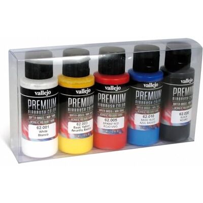 Vallejo 062101 Farbset, Matt, 5x60 ml Vallejo 062101 Farbset, Matt, 5x60 ml