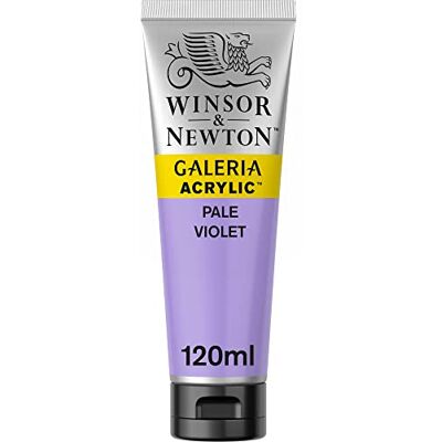 Winsor & Newton 2131444 Galeria Acrylfarbe, hohe Pigmentierung, lichtecht, buttrige Konsistenz, 120 ml Tube Violett Hell Winsor & Newton 2131444 Galeria Acrylfarbe, hohe Pigmentierung, lichtecht, buttrige Konsistenz, 120 ml Tube Violett Hell