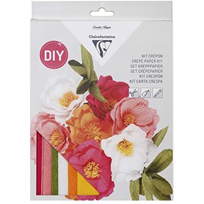 Clairefontaine 97705C Bastelset Krepppapier 1 Set, Blumenstrauß Clairefontaine 97705C Bastelset Krepppapier 1 Set, Blumenstrauß