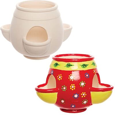 Baker Ross FX817 Keramik-Kräutergarten 1er-Packung, Bemalen-Sie-Ihren-eigenen-Blumentopf Baker Ross FX817 Keramik-Kräutergarten 1er-Packung, Bemalen-Sie-Ihren-eigenen-Blumentopf