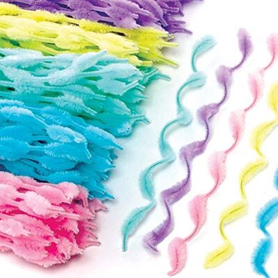 Baker Ross fluaschige Pfeifenreiniger in Pastellfarben – 100 Stück, Bastelbedarf für Kinder (AX923) Baker Ross fluaschige Pfeifenreiniger in Pastellfarben – 100 Stück, Bastelbedarf für Kinder (AX923)