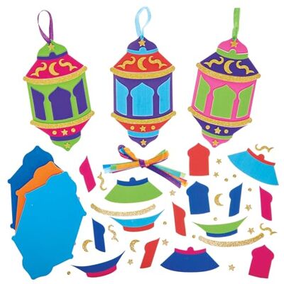 Baker Ross FN361 Ramadan Lantern Mix and Match Kits 6er-Pack, Ramadan Bastelpackung für Kinder Baker Ross FN361 Ramadan Lantern Mix and Match Kits 6er-Pack, Ramadan Bastelpackung für Kinder