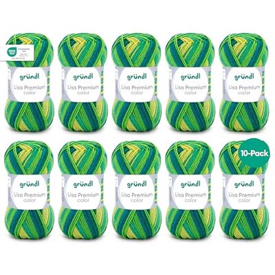 120 Gründl Wolle Lisa Premium color Garn zum Stricken mit Farbverlauf Strickgarn Häkelgarn Weich und hautfreundlich 100% Polyacryl 10 Knäuel 50 g / 133 m -Nadelstärke 3,5-4,5 flaschengrün 120 Gründl Wolle Lisa Premium color Garn zum Stricken mit Farbverlauf Strickgarn Häkelgarn Weich und hautfreundlich 100% Polyacryl 10 Knäuel 50 g / 133 m -Nadelstärke 3,5-4,5 flaschengrün