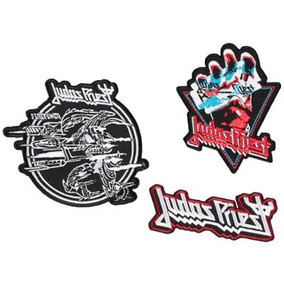 Grupo Erik Patches zum Aufbügeln Bügelbilder für Textilien Judas Priest Set 3 Bügelflicken Aufnäher Erwachsene und Kinder Grupo Erik Patches zum Aufbügeln Bügelbilder für Textilien Judas Priest Set 3 Bügelflicken Aufnäher Erwachsene und Kinder