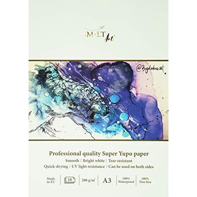 SMLT 3PS-10(200)/PRO Professionelle Kunst Pad A3 mit Synthetik Super Yupo Papier, 10 blatt SMLT 3PS-10(200)/PRO Professionelle Kunst Pad A3 mit Synthetik Super Yupo Papier, 10 blatt