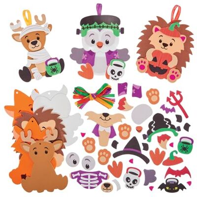 Baker Ross FN286 Halloween Waldtiere Dekorationssets 8er-Pack, Basteln für Kinder, Dekorationen Baker Ross FN286 Halloween Waldtiere Dekorationssets 8er-Pack, Basteln für Kinder, Dekorationen