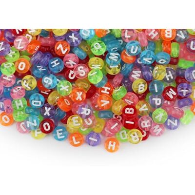 SUTOUG 1000 Stück bunte Buchstabenperlen zum Auffädeln, 4 x 7 mm runde Acryl-Alphabetperlen für die Herstellung von Schmuck, DIY-Bastelarbeiten, Armbändern, Halsketten und Schmuckstücken SUTOUG 1000 Stück bunte Buchstabenperlen zum Auffädeln, 4 x 7 mm runde Acryl-Alphabetperlen für die Herstellung von Schmuck, DIY-Bastelarbeiten, Armbändern, Halsketten und Schmuckstücken