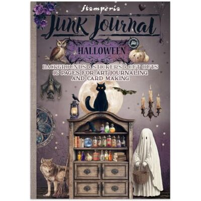 Stamperia Junk Journal Stickers, Cut-Outs, and Backgrounds for Scrapbooks, Albums, Card Making, Bullet Journalling and More, Perfect for Hobbies, Crafts, and Gifting (Halloween) Stamperia Junk Journal Stickers, Cut-Outs, and Backgrounds for Scrapbooks, Albums, Card Making, Bullet Journalling and More, Perfect for Hobbies, Crafts, and Gifting (Halloween)