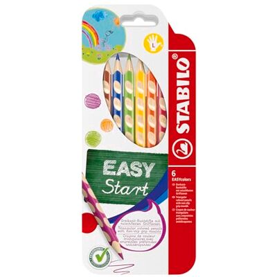 STABILO Ergonomischer dicker Buntstift für Linkshänder EASYcolors 6er Pack STABILO Ergonomischer dicker Buntstift für Linkshänder EASYcolors 6er Pack