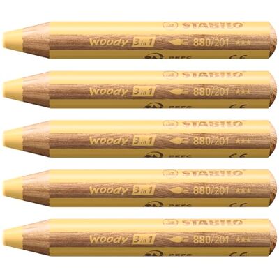 Stabilo - Buntstift 880 woody 3 in 1 Pastellgelb - Buntstift Stabilo - Buntstift 880 woody 3 in 1 Pastellgelb - Buntstift