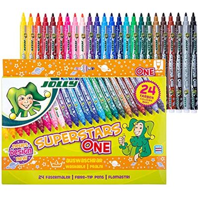 Jolly Superstar One Marker 24-farbig Mehrfarbig Jolly Superstar One Marker 24-farbig Mehrfarbig