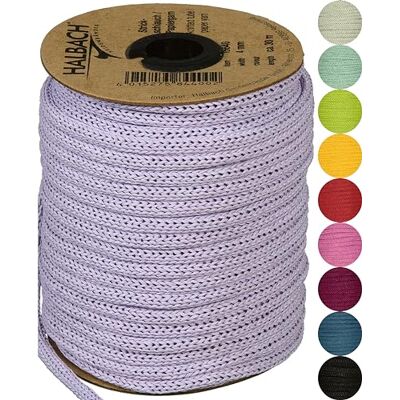 Halbach Papier-Strickschlauch, 4 mm x 30 m, Lavendel Befüllbares und reißfestes Schlauchgarn, für Knüpfarbeiten oder Biegen individueller Formen durch eingezogenen Draht Halbach Papier-Strickschlauch, 4 mm x 30 m, Lavendel Befüllbares und reißfestes Schlauchgarn, für Knüpfarbeiten oder Biegen individueller Formen durch eingezogenen Draht
