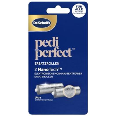 Dr. Scholl's Dr. Scholl’s NanoTech-Ersatzrollenköpfe für Pedi Perfect Pro Elektronische Fußfeile – Gemischte Packung, 2x Ultra Grob für Harte Haut, und Polieren, für Anwendung auf nassen & trockenen Füßen Dr. Scholl's Dr. Scholl’s NanoTech-Ersatzrollenköpfe für Pedi Perfect Pro Elektronische Fußfeile – Gemischte Packung, 2x Ultra Grob für Harte Haut, und Polieren, für Anwendung auf nassen & trockenen Füßen