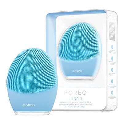 FOREO LUNA 3 Mischhaut Gesichtsreinigungsbürste Straffendes Gesichtsmassagegerät Hygienische Gesichtspflege Reisefreundliches Gesichtspeeling Silikonbürste App-verbunden FOREO LUNA 3 Mischhaut Gesichtsreinigungsbürste Straffendes Gesichtsmassagegerät Hygienische Gesichtspflege Reisefreundliches Gesichtspeeling Silikonbürste App-verbunden