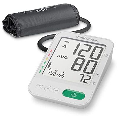 Medisana BU 586 Voice Oberarm-Blutdruckmessgerät mit Sprachausgabe Präzise Blutdruck & Pulsmessung mit Speicherfunktion, Anzeige unregelmäßigen Herzschlags, mit großer Manschette 23-43 cm Medisana BU 586 Voice Oberarm-Blutdruckmessgerät mit Sprachausgabe Präzise Blutdruck & Pulsmessung mit Speicherfunktion, Anzeige unregelmäßigen Herzschlags, mit großer Manschette 23-43 cm
