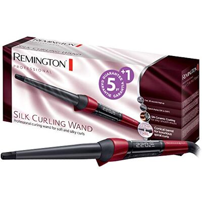 Remington Lockenstab CI96W1 Silk NEU Für natürliche Locken, 120–220 °C, 30 Sekunden Aufheizzeit, Tastensperre und Sicherheitsabschaltung Remington Lockenstab CI96W1 Silk NEU Für natürliche Locken, 120–220 °C, 30 Sekunden Aufheizzeit, Tastensperre und Sicherheitsabschaltung