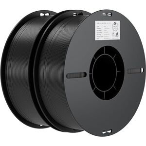 Creality Ender PLA Filament 1,75mm 2 Packs für 3D-Drucker, 2 x 1kg Spule 3D Druck Filament, Maßgenauigkeit +/- 0,03mm, passend für die meisten FDM 3D Drucker, Schwarz & Schwarz, Polylactide Creality Ender PLA Filament 1,75mm 2 Packs für 3D-Drucker, 2 x 1kg Spule 3D Druck Filament, Maßgenauigkeit +/- 0,03mm, passend für die meisten FDM 3D Drucker, Schwarz & Schwarz, Polylactide