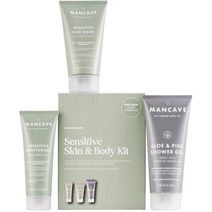 ManCave Sensitiv Geschenkset Herren 4-Teilig Pflege Set für Empfindliche Haut mit Waschgel, Duschgel & Feuchtigkeitscreme Dermatologisch Getestet Vegan Geschenk ManCave Sensitiv Geschenkset Herren 4-Teilig Pflege Set für Empfindliche Haut mit Waschgel, Duschgel & Feuchtigkeitscreme Dermatologisch Getestet Vegan Geschenk