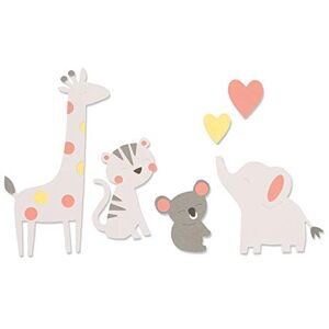 Sizzix Bigz Stanzschablone 663863, Zoo Freunde von Olivia Rose, Mehrfarben, Einheitsgröße Sizzix Bigz Stanzschablone 663863, Zoo Freunde von Olivia Rose, Mehrfarben, Einheitsgröße