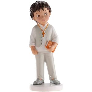 dekora Tortenfigur für die Erste Kommunion Deko Junge mit Bibel Cake Topper Hergestellt aus Lebensmittelechtem Harz 16,6 cm Hoch Originales und Detailreiches Design dekora Tortenfigur für die Erste Kommunion Deko Junge mit Bibel Cake Topper Hergestellt aus Lebensmittelechtem Harz 16,6 cm Hoch Originales und Detailreiches Design