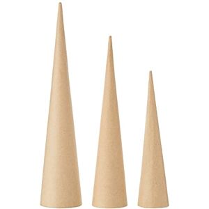 Creativ 265050 Hohe Kegel, H: 20–25–30 cm, 3 verschiedene Creativ 265050 Hohe Kegel, H: 20–25–30 cm, 3 verschiedene