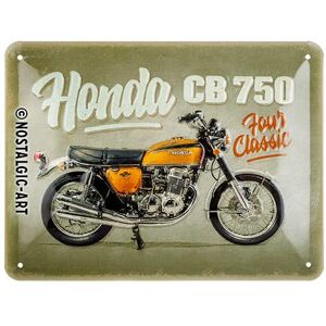 ART Retro Blechschild, 15 x 20 cm, Honda MC – CB750 Four – Geschenk-Idee für Biker, Original Lizenzprodukt (OLP), aus Metall, Werkstatt-Deko im Vintage Design, Blechschilder Sprüche ART Retro Blechschild, 15 x 20 cm, Honda MC – CB750 Four – Geschenk-Idee für Biker, Original Lizenzprodukt (OLP), aus Metall, Werkstatt-Deko im Vintage Design, Blechschilder Sprüche