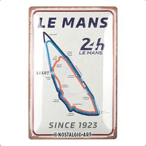 ART Retro Blechschild, 20 x 30 cm, 24h Le Mans – Circuit – Geschenk-Idee für Motor-Fans, Original Lizenzprodukt (OLP), aus Metall, Vintage Design, Blechschilder Sprüche ART Retro Blechschild, 20 x 30 cm, 24h Le Mans – Circuit – Geschenk-Idee für Motor-Fans, Original Lizenzprodukt (OLP), aus Metall, Vintage Design, Blechschilder Sprüche