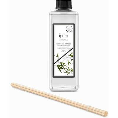 Ipuro Essentials Nachfüller BLACK BAMBOO Raumduft 500 ml Refill Raumerfrischer mit Jasmin, Zitrone, Apfel, & Holzige Amber-Moschus Note Duft Aroma Diffuser, Lufterfrischer Nachfüllflasche Ipuro Essentials Nachfüller BLACK BAMBOO Raumduft 500 ml Refill Raumerfrischer mit Jasmin, Zitrone, Apfel, & Holzige Amber-Moschus Note Duft Aroma Diffuser, Lufterfrischer Nachfüllflasche