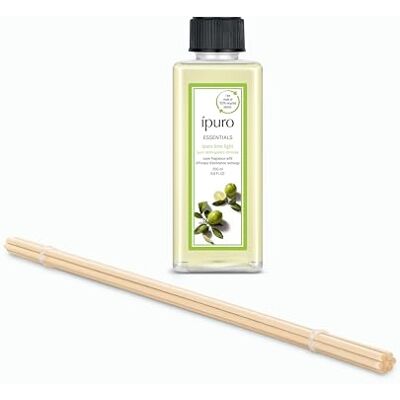 Ipuro Essentials Nachfüller LIME LIGHT Raumduft 200 ml Refill Raumerfrischer mit Zitronengras, Bergamotte, Orange, Geranie, Maiglöckchen & Vanilleblumen Diffuser Lufterfrischer Nachfüllflasche Ipuro Essentials Nachfüller LIME LIGHT Raumduft 200 ml Refill Raumerfrischer mit Zitronengras, Bergamotte, Orange, Geranie, Maiglöckchen & Vanilleblumen Diffuser Lufterfrischer Nachfüllflasche