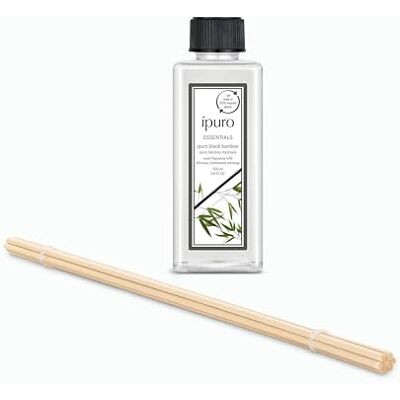 Ipuro Essentials Nachfüller BLACK BAMBOO Raumduft 200 ml Refill Raumerfrischer mit Jasmin, Zitrone, Apfel, & Holzige Amber-Moschus Note Duft Aroma Diffuser, Lufterfrischer Nachfüllflasche Ipuro Essentials Nachfüller BLACK BAMBOO Raumduft 200 ml Refill Raumerfrischer mit Jasmin, Zitrone, Apfel, & Holzige Amber-Moschus Note Duft Aroma Diffuser, Lufterfrischer Nachfüllflasche