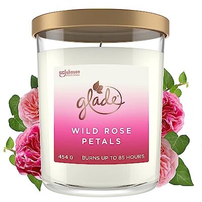 Glade - 352419 - Duftkerze - Weiß - Bis zu 85H Brenndauer - Elegantes Geschenk Glade - 352419 - Duftkerze - Weiß - Bis zu 85H Brenndauer - Elegantes Geschenk