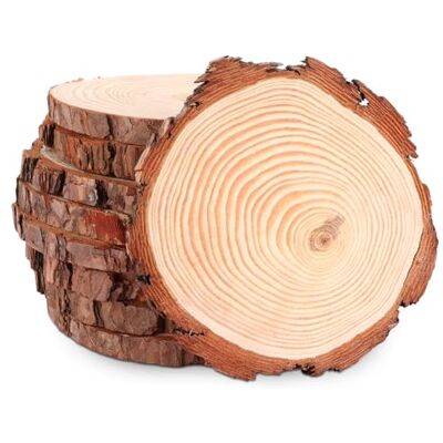 ASelected 8 Stück Holzscheiben 16-17CM Baumscheiben Holzscheiben zum Basteln Holz Log Scheiben 1.5 CM Dick für DIY Basteln Hochzeit Mittelstücke Weihnachten Dekoration Holzscheibe.n ASelected 8 Stück Holzscheiben 16-17CM Baumscheiben Holzscheiben zum Basteln Holz Log Scheiben 1.5 CM Dick für DIY Basteln Hochzeit Mittelstücke Weihnachten Dekoration Holzscheibe.n