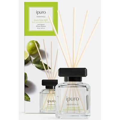 Ipuro Essentials LIME LIGHT Raumduft mit Stäbchen 100 ml Raumerfrischer mit Zitronengras, Bergamotte, Orange, Geranie, Maiglöckchen & Vanilleblumen Duft Aroma Diffuser mit Stäbchen, Lufterfrischer Ipuro Essentials LIME LIGHT Raumduft mit Stäbchen 100 ml Raumerfrischer mit Zitronengras, Bergamotte, Orange, Geranie, Maiglöckchen & Vanilleblumen Duft Aroma Diffuser mit Stäbchen, Lufterfrischer