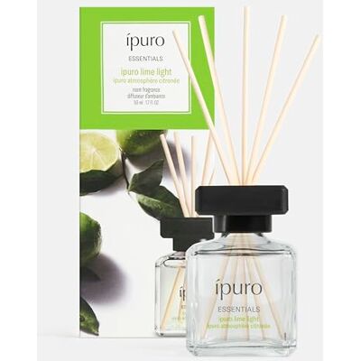 Ipuro Essentials LIME LIGHT Raumduft mit Stäbchen 50 ml Raumerfrischer mit Zitronengras, Bergamotte, Orange, Geranie, Maiglöckchen & Vanilleblumen Duft Aroma Diffuser mit Stäbchen Lufterfrischer Ipuro Essentials LIME LIGHT Raumduft mit Stäbchen 50 ml Raumerfrischer mit Zitronengras, Bergamotte, Orange, Geranie, Maiglöckchen & Vanilleblumen Duft Aroma Diffuser mit Stäbchen Lufterfrischer