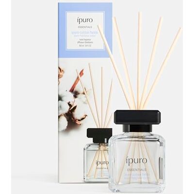 Ipuro Essentials COTTON FIELDS Raumduft mit Stäbchen 100 ml Raumerfrischer mit Sternanis, Vanilleblume & Geranie, Rose, Veilchen, Zedernholz Duft Aroma Diffuser mit Stäbchen Lufterfrischer Ipuro Essentials COTTON FIELDS Raumduft mit Stäbchen 100 ml Raumerfrischer mit Sternanis, Vanilleblume & Geranie, Rose, Veilchen, Zedernholz Duft Aroma Diffuser mit Stäbchen Lufterfrischer