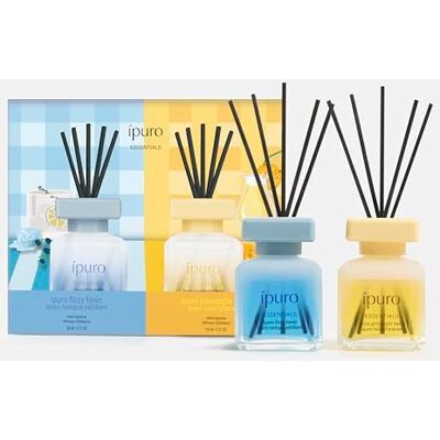 Ipuro Essentials pineapple & tonic Raumduft Set 2x50ml Duftdiffuser Set mit exotischen Düften & Gin Tonic Zitrusduft Tropischer und frischer Raumduft Duftstäbchen Set für Wohnzimmer, Bad Ipuro Essentials pineapple & tonic Raumduft Set 2x50ml Duftdiffuser Set mit exotischen Düften & Gin Tonic Zitrusduft Tropischer und frischer Raumduft Duftstäbchen Set für Wohnzimmer, Bad