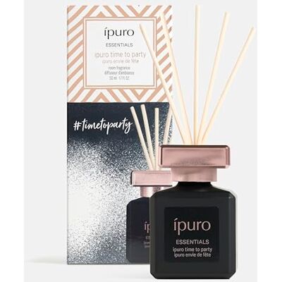 Ipuro Essentials TIME TO PARTY Raumduft mit Stäbchen 50 ml Raumerfrischer mit Grapefruit, Passionsfrucht, Birne, Mango & Himbeere Duft Aroma Diffuser mit Stäbchen Lufterfrischer für die Wohnung Ipuro Essentials TIME TO PARTY Raumduft mit Stäbchen 50 ml Raumerfrischer mit Grapefruit, Passionsfrucht, Birne, Mango & Himbeere Duft Aroma Diffuser mit Stäbchen Lufterfrischer für die Wohnung