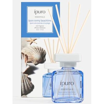 Ipuro Essentials SUNNY BEACHTIME Raumduft mit Stäbchen 50 ml Raumerfrischer mit Grapefruit, Zitrone & weißem Moschus Duft Aroma Diffuser mit Stäbchen Lufterfrischer für die Wohnung Ipuro Essentials SUNNY BEACHTIME Raumduft mit Stäbchen 50 ml Raumerfrischer mit Grapefruit, Zitrone & weißem Moschus Duft Aroma Diffuser mit Stäbchen Lufterfrischer für die Wohnung