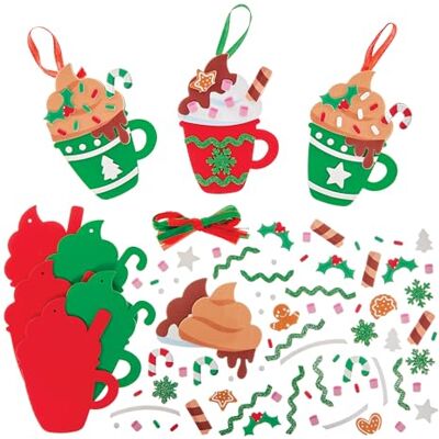 Baker Ross FN337 Heiße Schokolade Weihnachtsbecher Deko-Sets 8er-Pack, Weihnachtsbasteln für Kinder, Weihnachtsdekoration Baker Ross FN337 Heiße Schokolade Weihnachtsbecher Deko-Sets 8er-Pack, Weihnachtsbasteln für Kinder, Weihnachtsdekoration