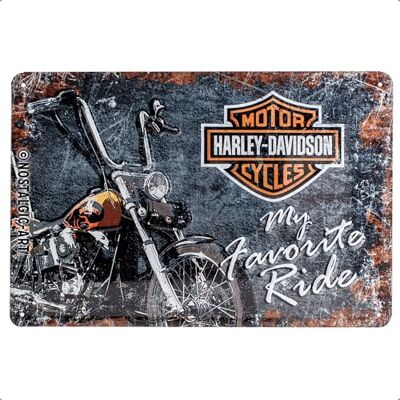 ART Retro Blechschild, 20 x 30 cm, Harley – Favourite Ride ART Retro Blechschild, 20 x 30 cm, Harley – Favourite Ride