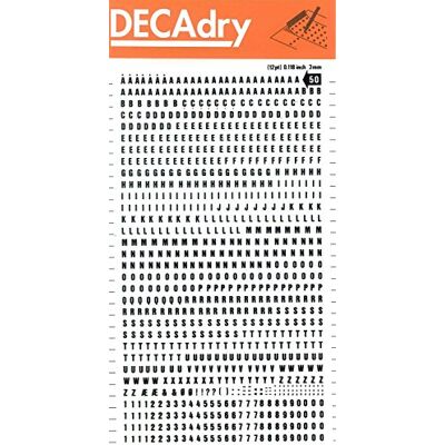 APLI Buchstaben und Figuren, schwarze Transfers, 3 mm, 1 Bogen APLI Buchstaben und Figuren, schwarze Transfers, 3 mm, 1 Bogen