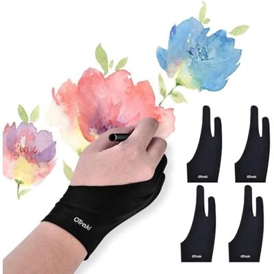 OTraki Antifouling Handschuh für Grafiktablett, 4 Stück 7x18.5cm Drawing Glove Elastisch Zeichenhandschuh Artist Glove Künstler Handschuh für Rechts und Links Digitale Tablet Pen-Monitor (S) OTraki Antifouling Handschuh für Grafiktablett, 4 Stück 7x18.5cm Drawing Glove Elastisch Zeichenhandschuh Artist Glove Künstler Handschuh für Rechts und Links Digitale Tablet Pen-Monitor (S)