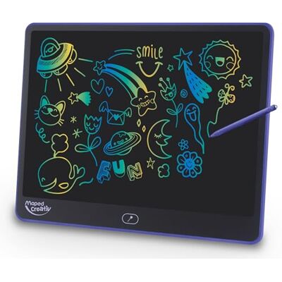 Maped CREATIV Magische LCD-Tafel 16" MAGICAL TABLET – Mehrfarbige Schreib- & Zeichentafel für Kinder, mit Stift, Sperr- & Löschtaste, leicht & transportabel, inkl. Batterie ab 4 Jahren Maped CREATIV Magische LCD-Tafel 16" MAGICAL TABLET – Mehrfarbige Schreib- & Zeichentafel für Kinder, mit Stift, Sperr- & Löschtaste, leicht & transportabel, inkl. Batterie ab 4 Jahren