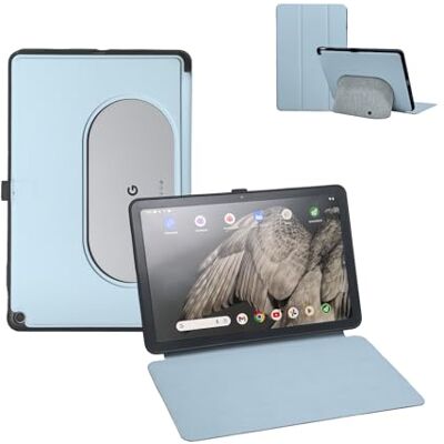 Penoval Google Pixel Tablet-Hülle 11 Zoll (2023), Silikonhülle, Verstellbarer Betrachtungswinkel, einfaches Handgepäck, Schutzhülle, kompatibel mit Lade-Lautsprecher-Dock (blau) Penoval Google Pixel Tablet-Hülle 11 Zoll (2023), Silikonhülle, Verstellbarer Betrachtungswinkel, einfaches Handgepäck, Schutzhülle, kompatibel mit Lade-Lautsprecher-Dock (blau)