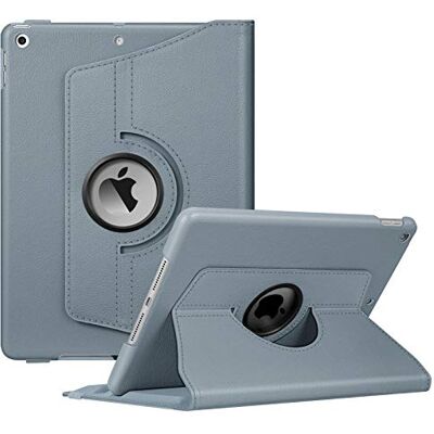 FINTIE Hülle für iPad 10.2 Zoll 9. Generation/ 8 Generation/ 7 Generation Schutzhülle mit Stifthalter, 360 Grad drehbarem Ständer, Auto Schlaf/Wach Funktion, Blaugrau FINTIE Hülle für iPad 10.2 Zoll 9. Generation/ 8 Generation/ 7 Generation Schutzhülle mit Stifthalter, 360 Grad drehbarem Ständer, Auto Schlaf/Wach Funktion, Blaugrau